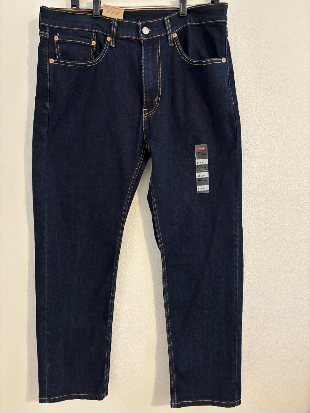 Levi’s 505 Jeans Men’s 34x29 Dark Wash Straight Leg NWT